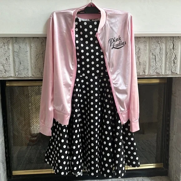 Dresses Pink Ladies Girls Polka Dot Dress W Pink Jacket Poshmark